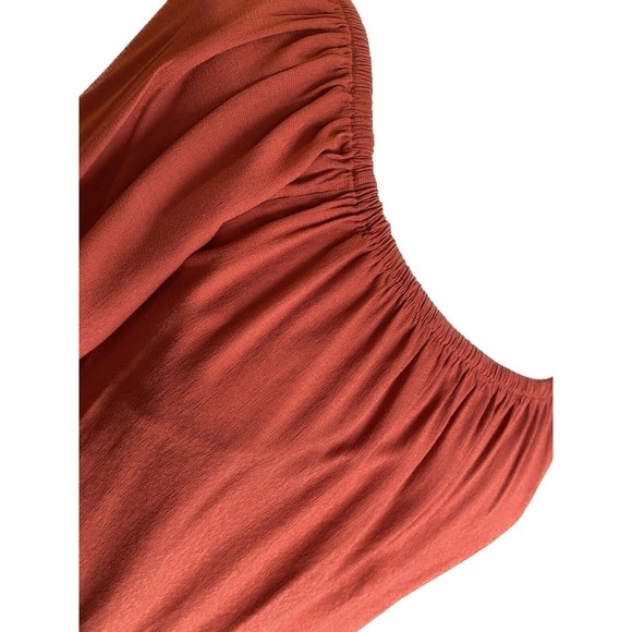 banana republic blouse Rust Orange Medium - Picture 3 of 4
